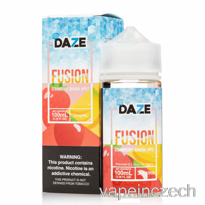 Ledová Jahoda Banán Jablko - 7 Daze Fusion - 100 Ml 0mg Vape Pero